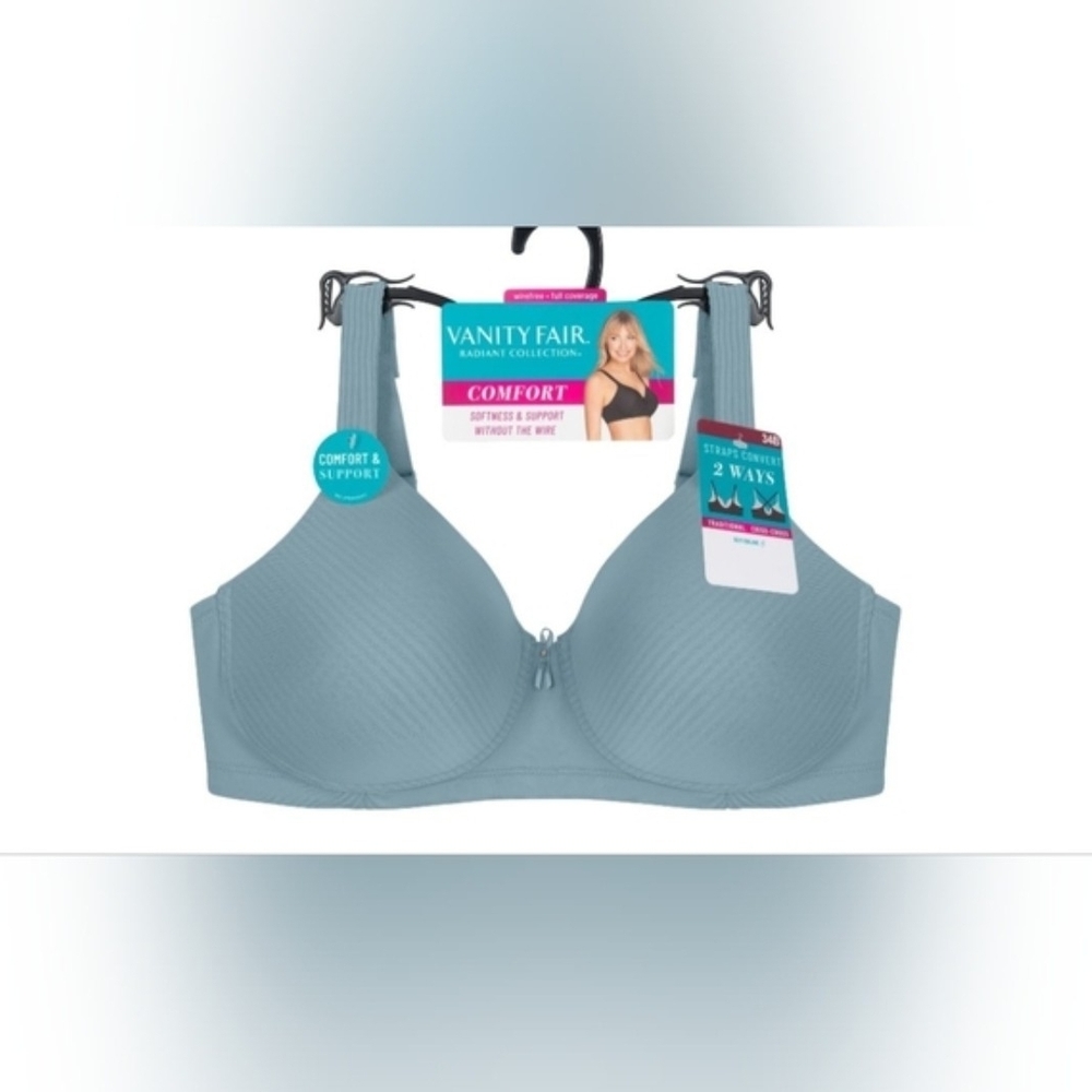 Vanity Fair Light Blue Wireless Comfort Bra